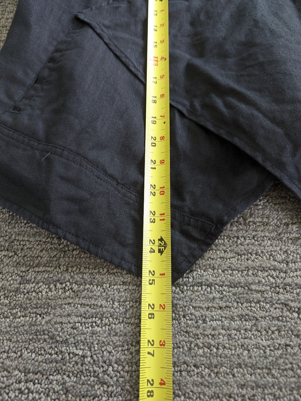 Garnet Hill 100% Linen Lightweight Open Front Drape Jacket - Picture 5 of 9